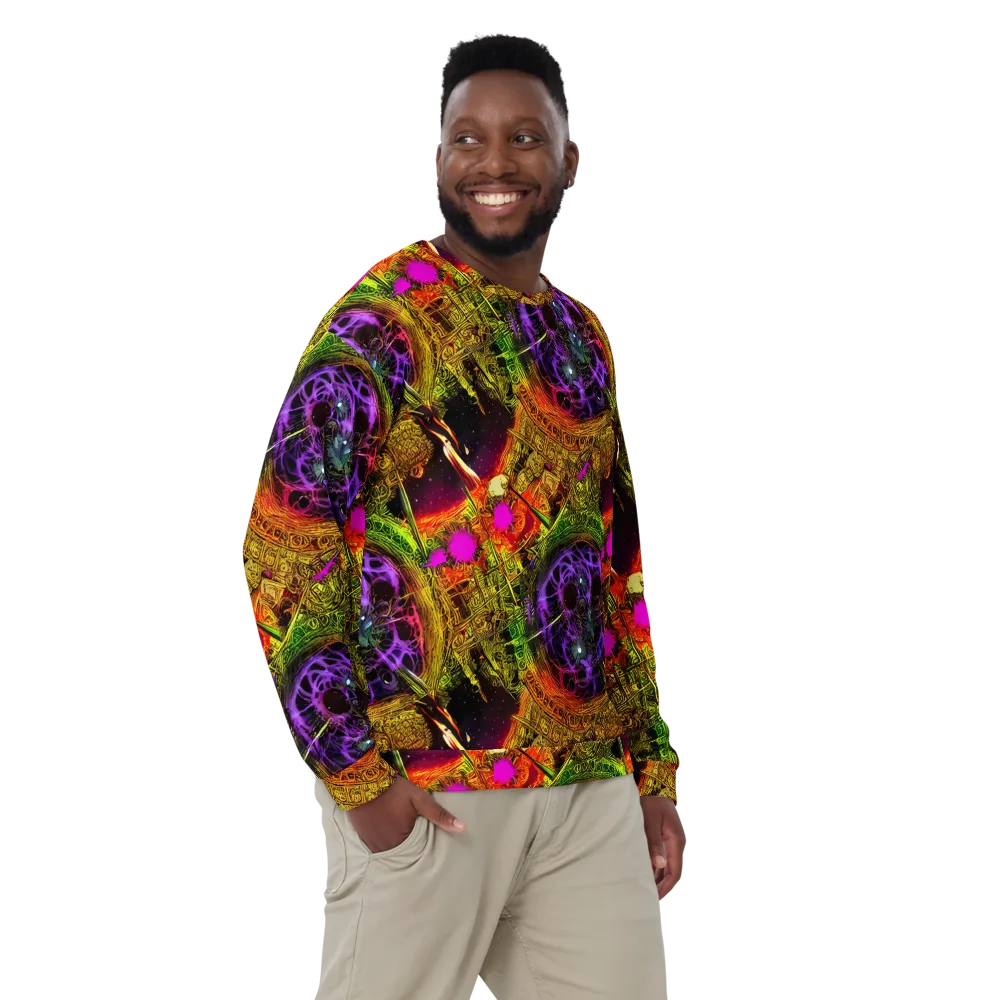 Neon Glyphworks on Sweatshirt — Front