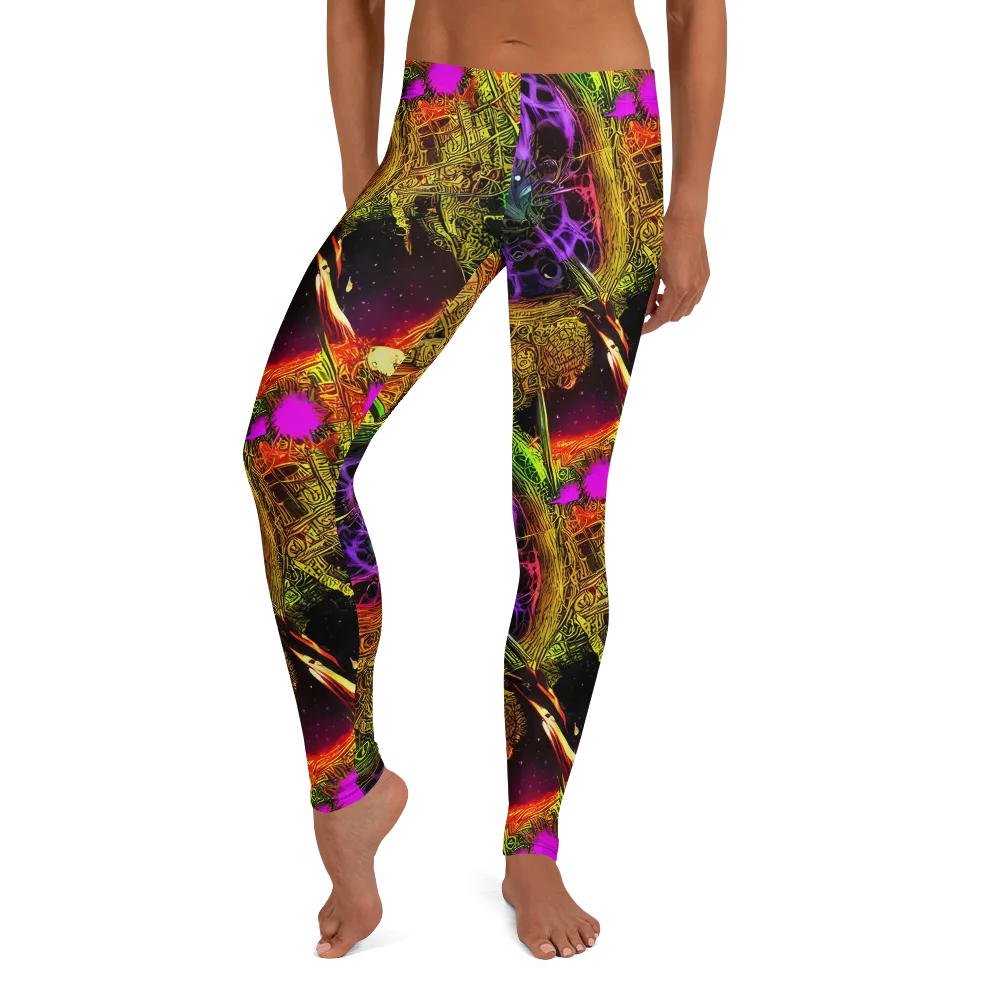 Neon Glyphworks on Leggings — Front