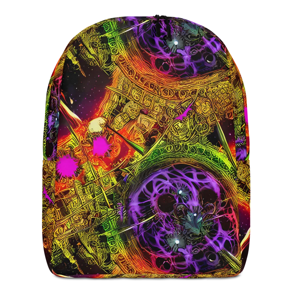 Neon Glyphworks on Minimalist Backpack — Front