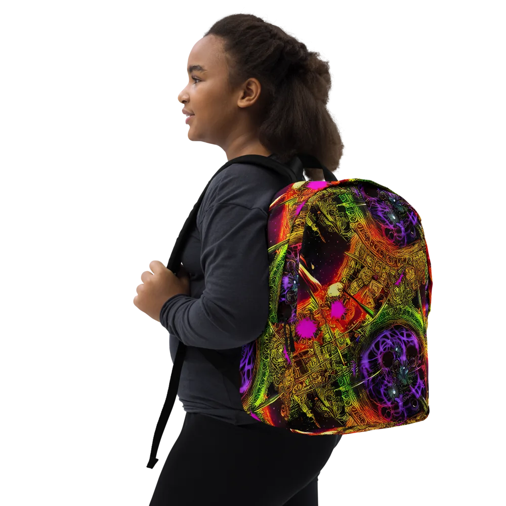 Neon Glyphworks on Minimalist Backpack — Right Front