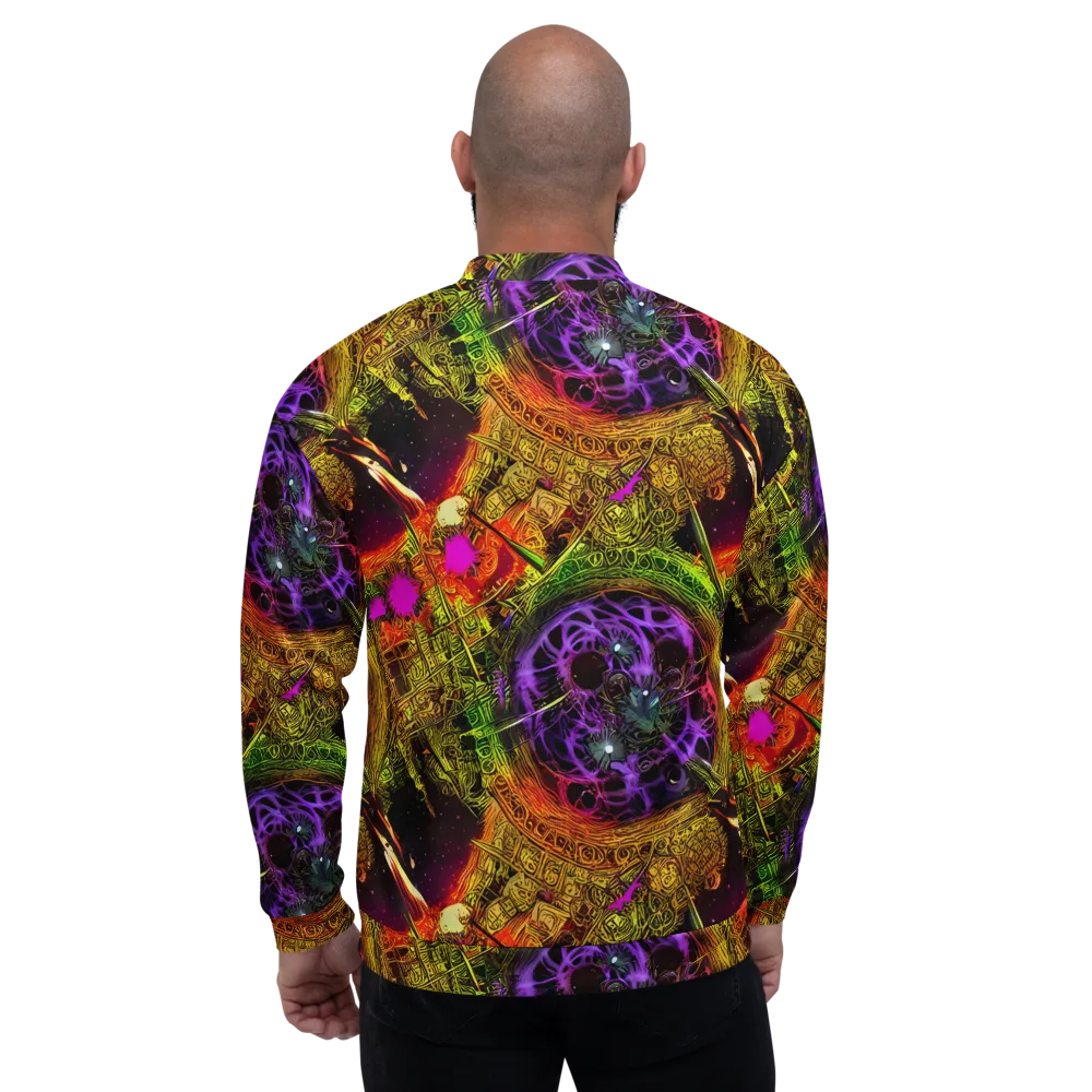 Neon Glyphworks on Bomber Jacket — Back
