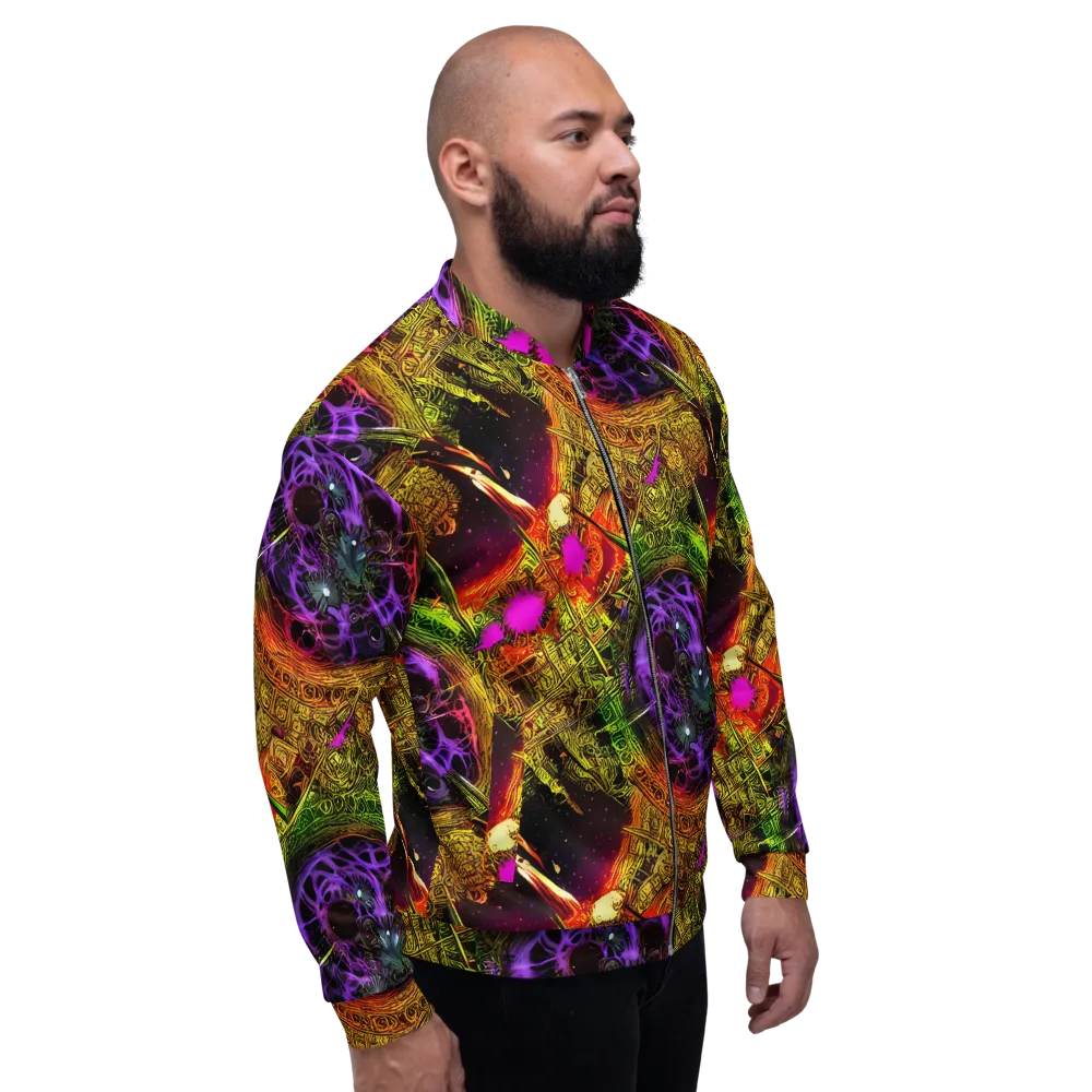 Neon Glyphworks on Bomber Jacket — Right