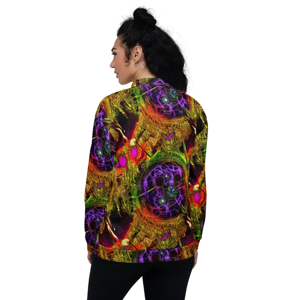 Neon Glyphworks on Bomber Jacket — Back