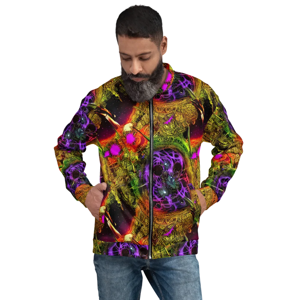 Neon Glyphworks on Bomber Jacket — Front