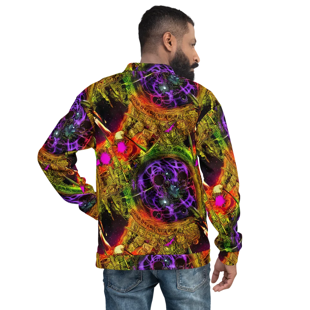 Neon Glyphworks on Bomber Jacket — Back