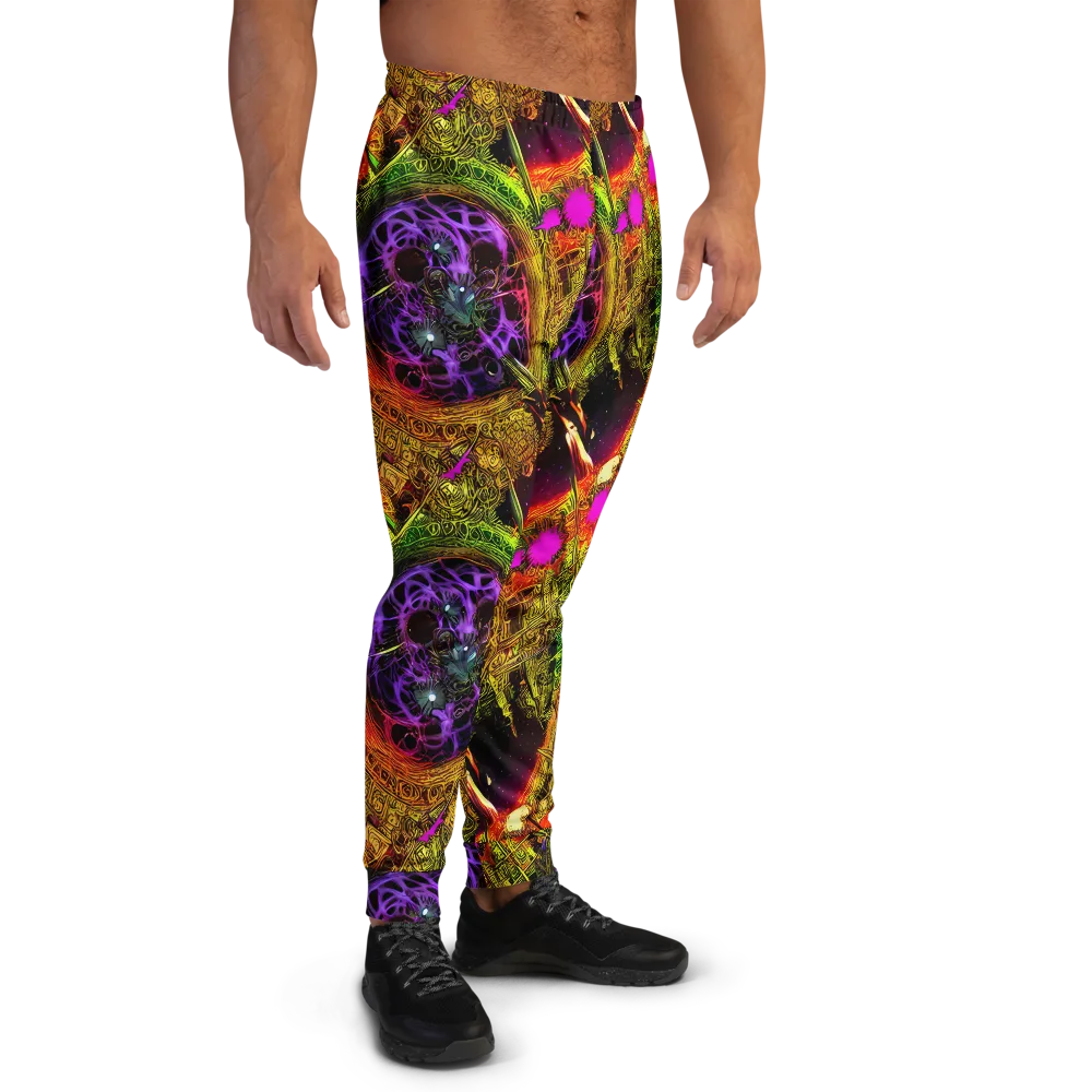 Neon Glyphworks on Men's Joggers — Right