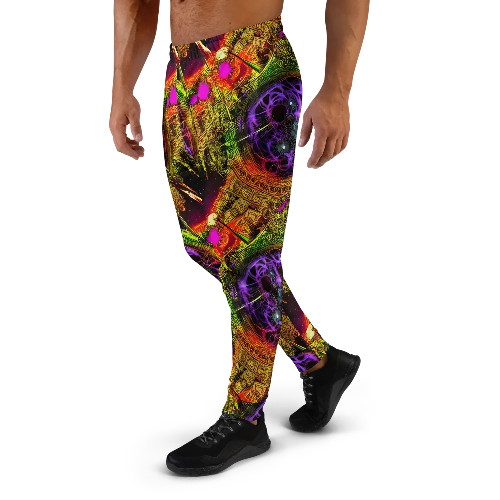 Neon Glyphworks on Men's Joggers — Left