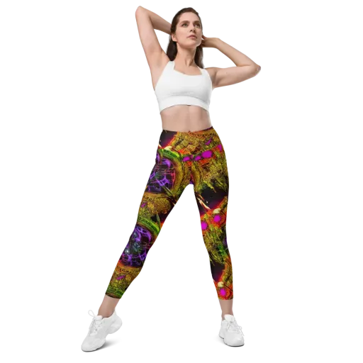 Neon Glyphworks on a Leggings with Pockets