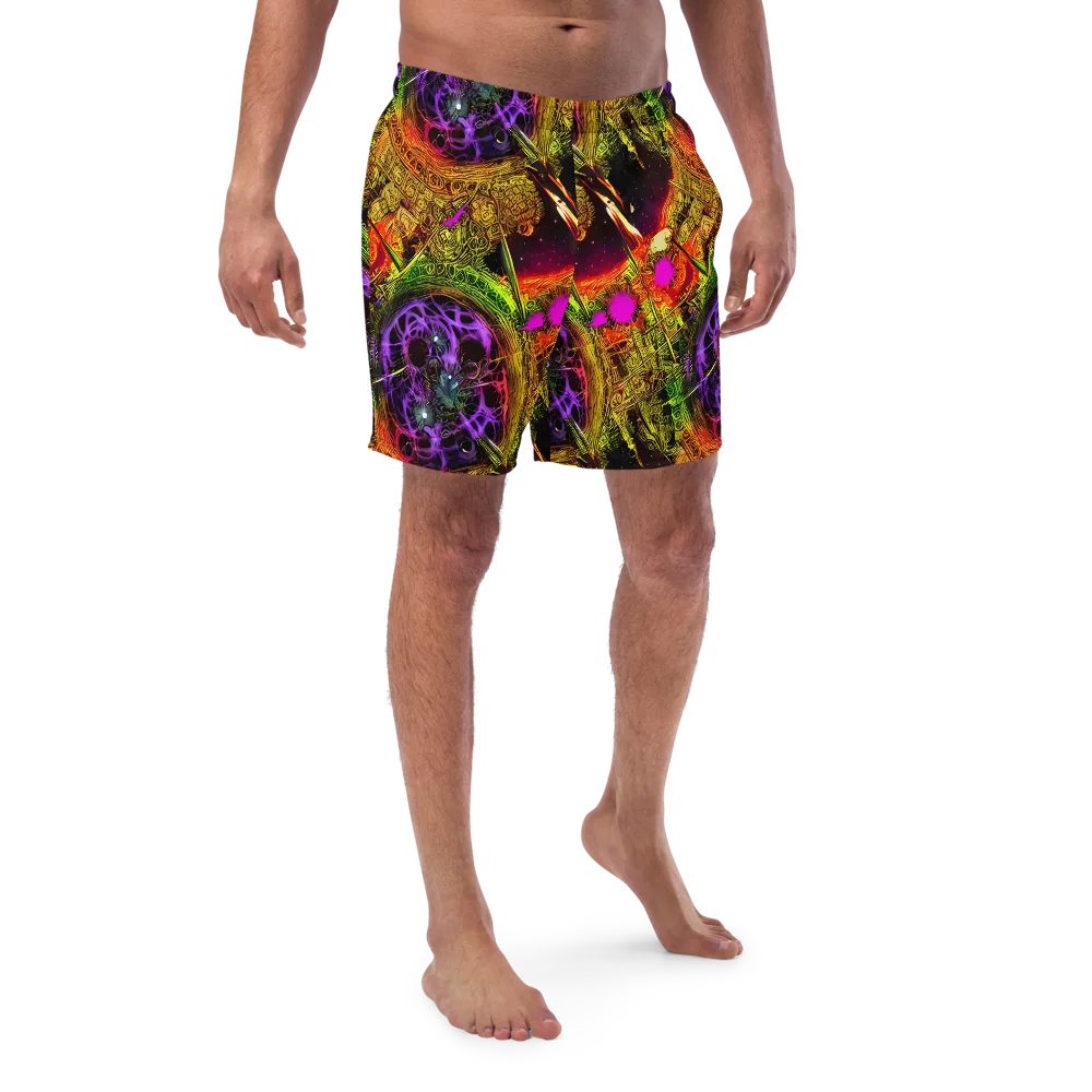 Neon Glyphworks on Swim Trunks — Front