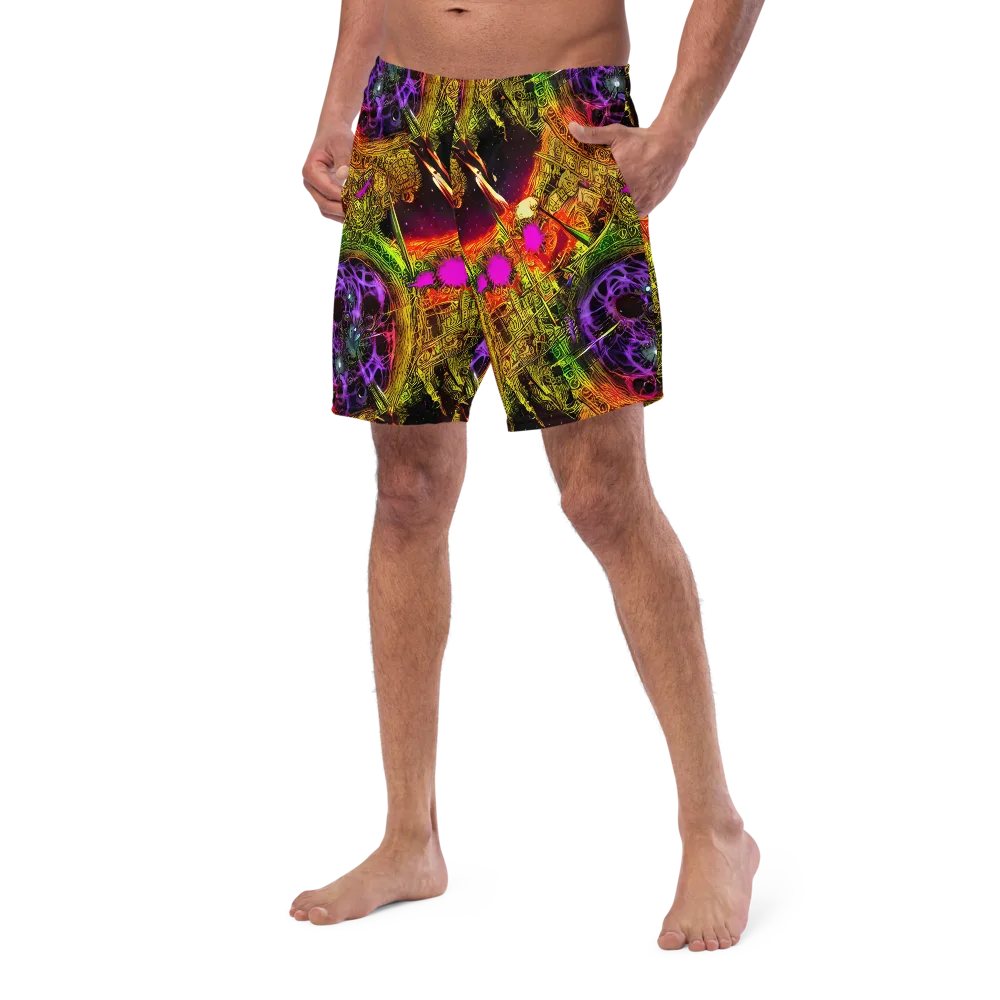 Neon Glyphworks on Swim Trunks — Left Front