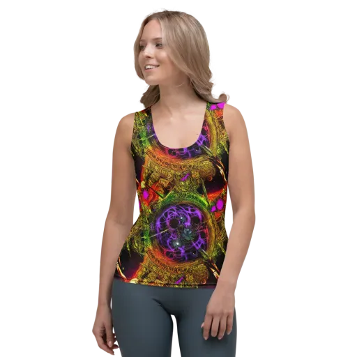 Neon Glyphworks on a Women's Tank Top