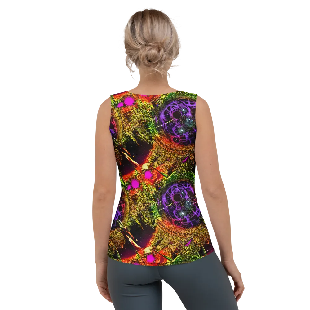 Neon Glyphworks on Women's Tank Top — Back