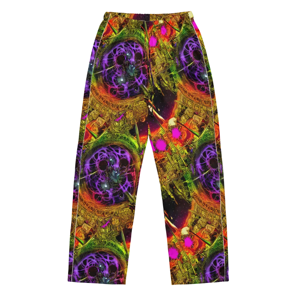 Neon Glyphworks on Women's Pajama Pants — Front