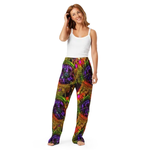Neon Glyphworks on a Women's Pajama Pants
