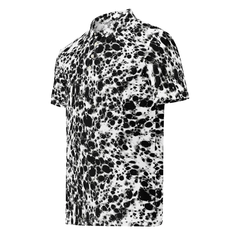 Obsidian Foam on Men's Slim Fit Polo Shirt — Left Front