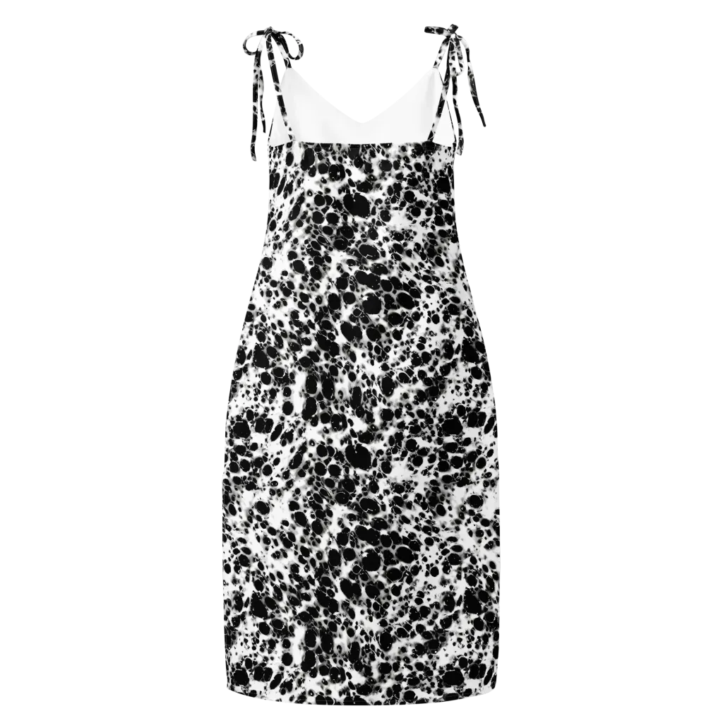 Obsidian Foam on Slip Dress — Back