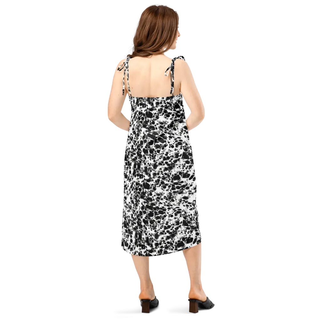 Obsidian Foam on Slip Dress — Back