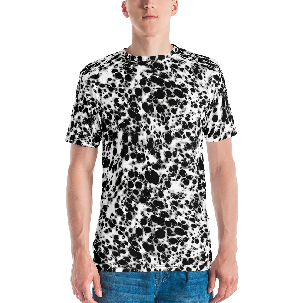 Obsidian Foam on Men's Crew Neck T-Shirt — Front