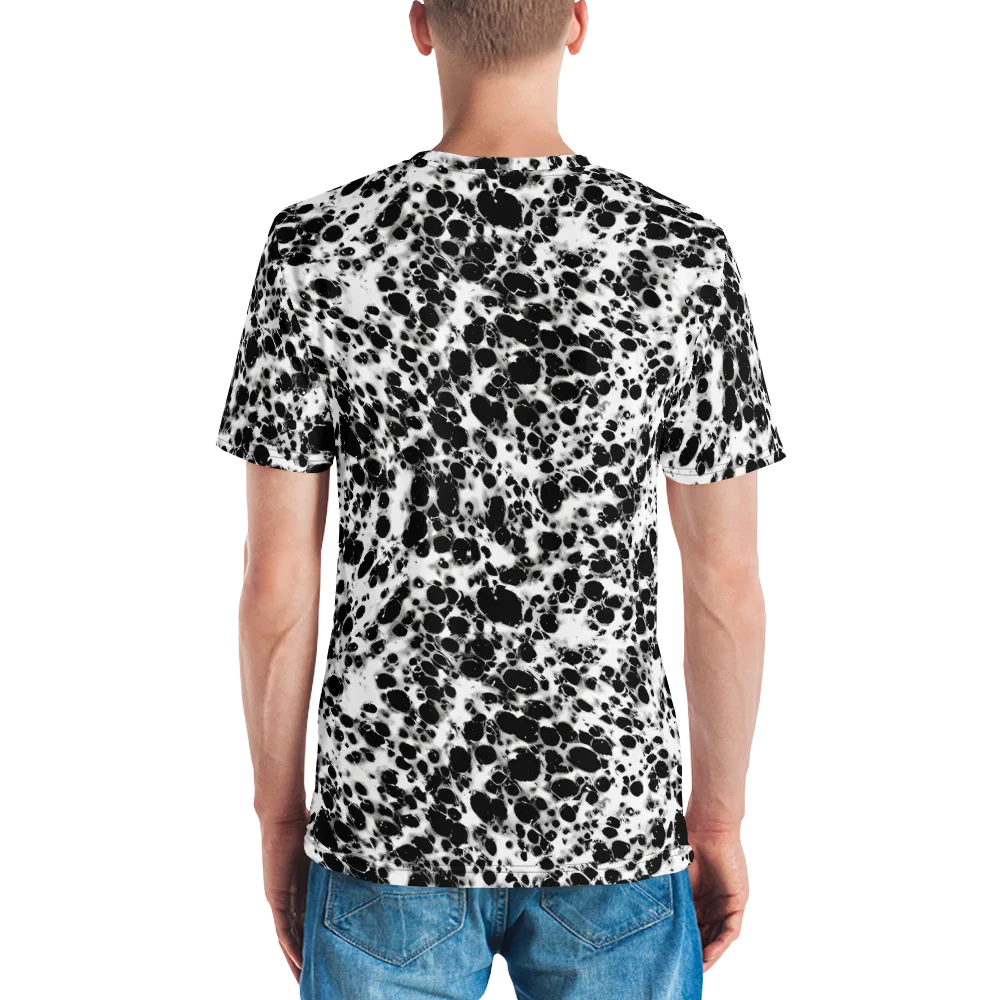 Obsidian Foam on Men's Crew Neck T-Shirt — Back