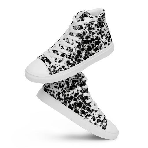 Obsidian Foam on a Men's High Top Canvas Shoes