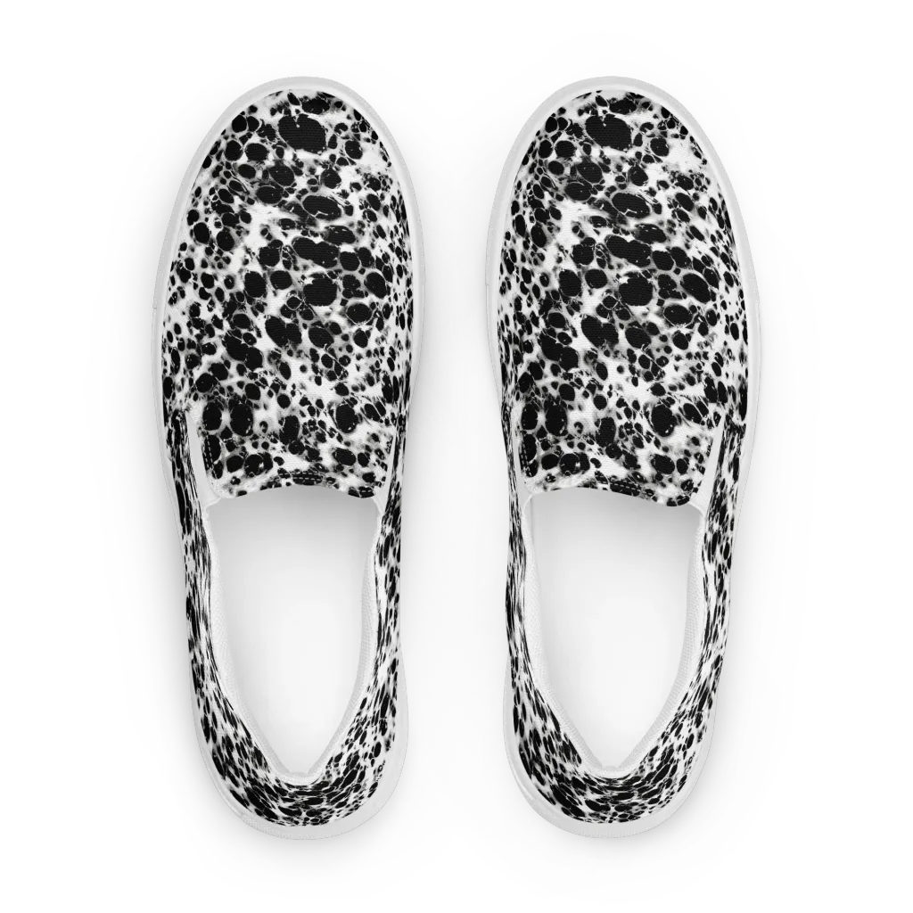 Obsidian Foam on Men's Slip-On Canvas Shoes — Front