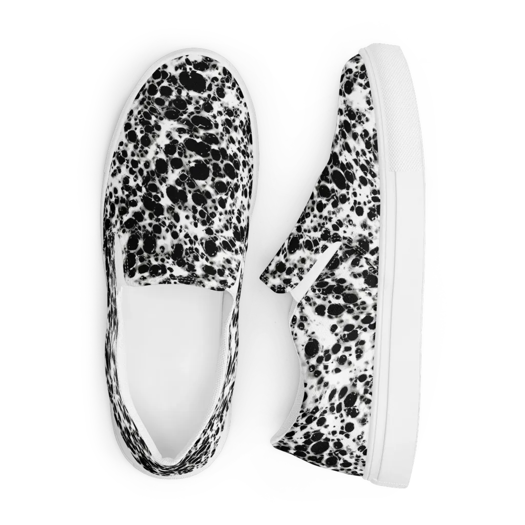 Obsidian Foam on Men's Slip-On Canvas Shoes — Front