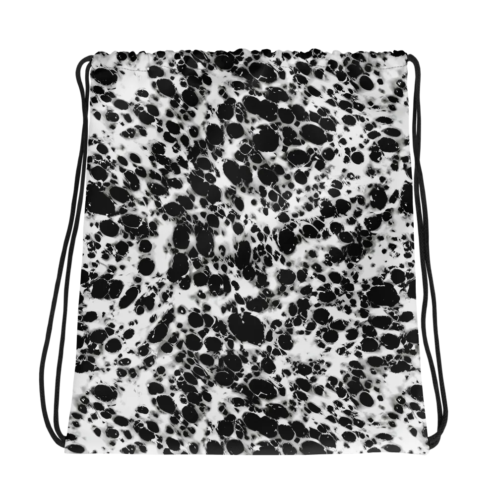 Obsidian Foam on Drawstring Bag — Photo