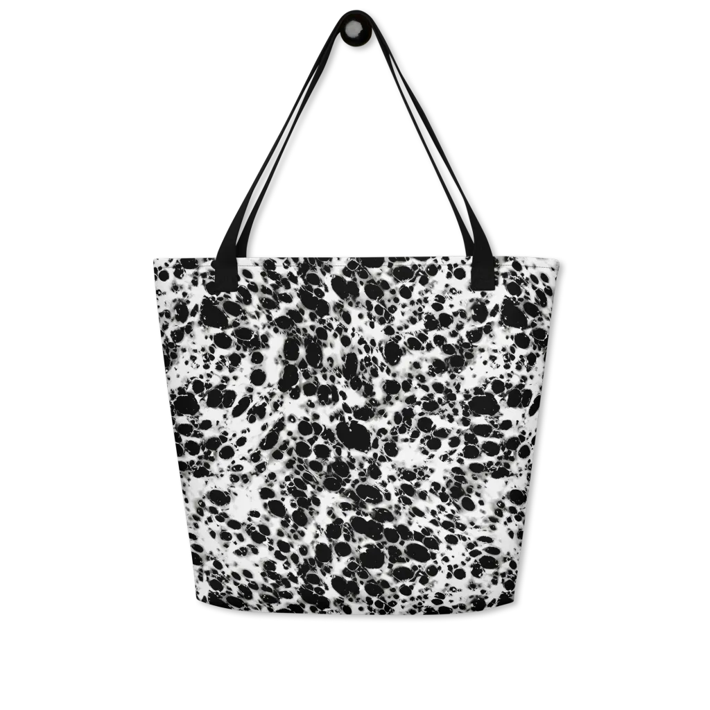 Obsidian Foam on Large Tote Bag W/ Pocket — Front
