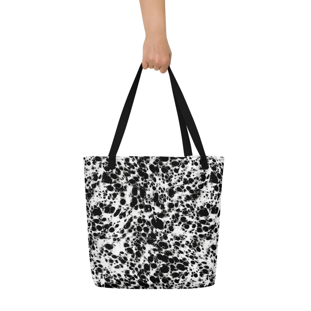 Obsidian Foam on Large Tote Bag W/ Pocket — Front