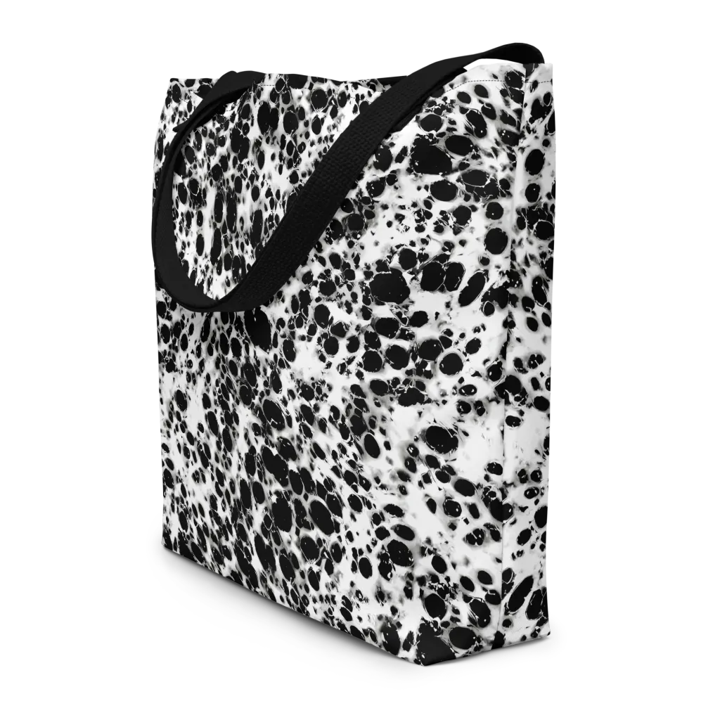 Obsidian Foam on Large Tote Bag W/ Pocket — Front