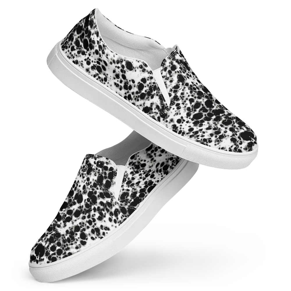 Obsidian Foam on Women's Slip-On Canvas Shoes — Front
