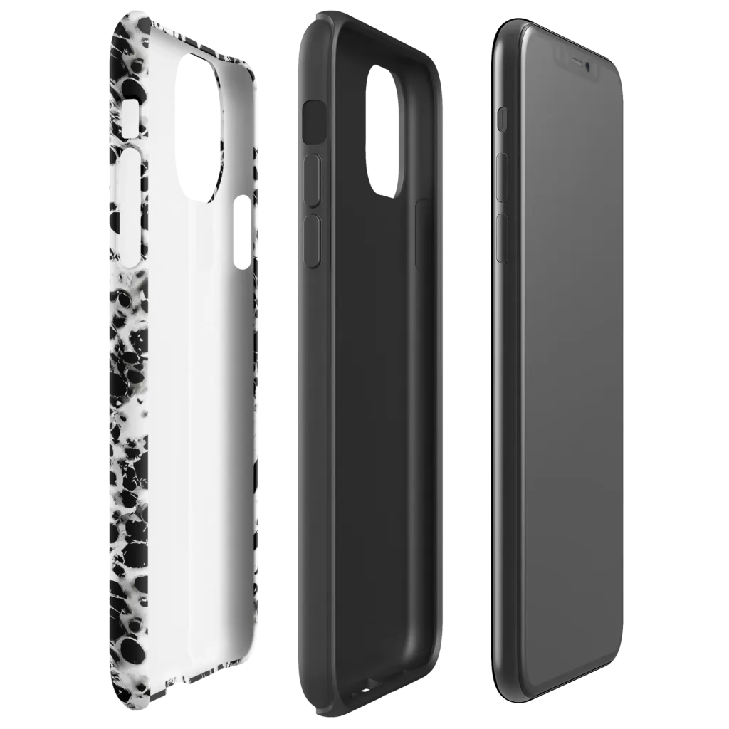 Obsidian Foam on Tough Case for iPhone® — Right