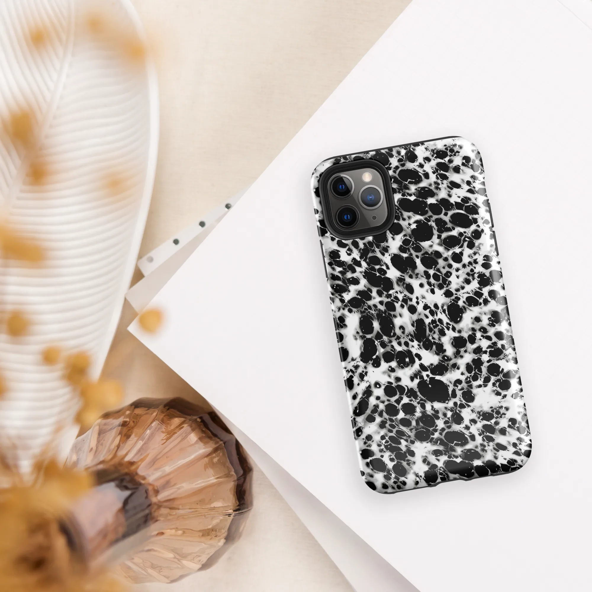 Obsidian Foam on Tough Case for iPhone® — Front