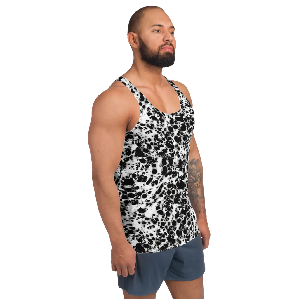 Obsidian Foam on Men's Tank Top — Right Front