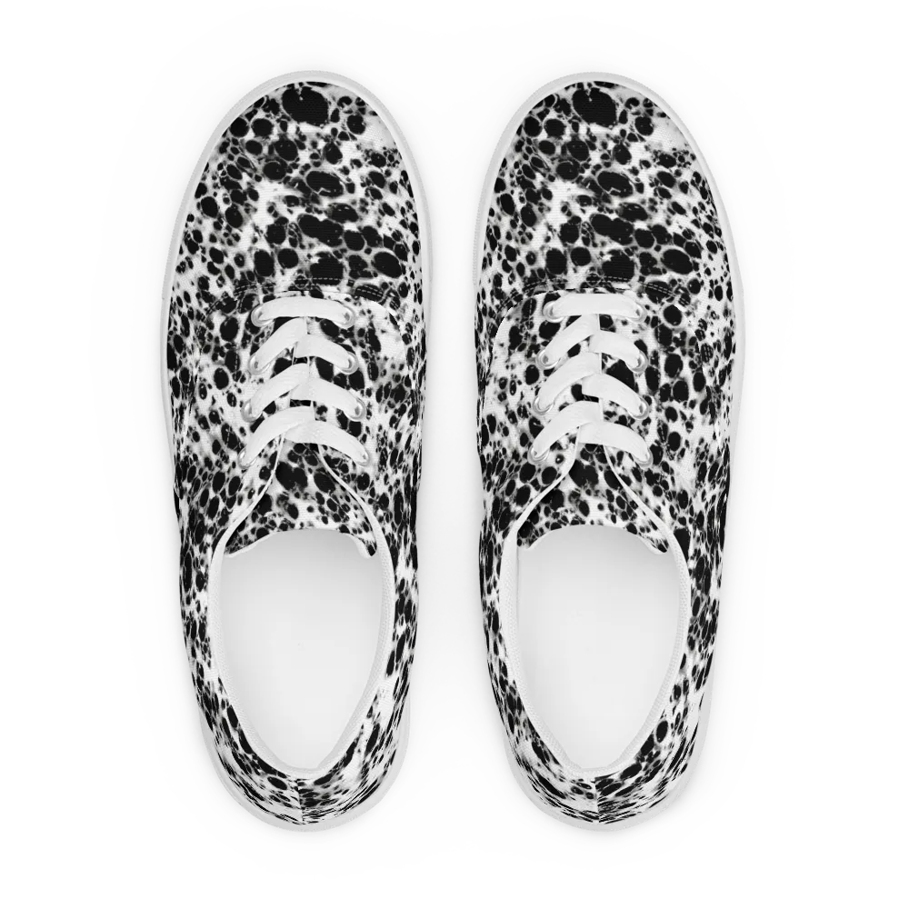 Obsidian Foam on Men's Lace-Up Canvas Shoes — Front