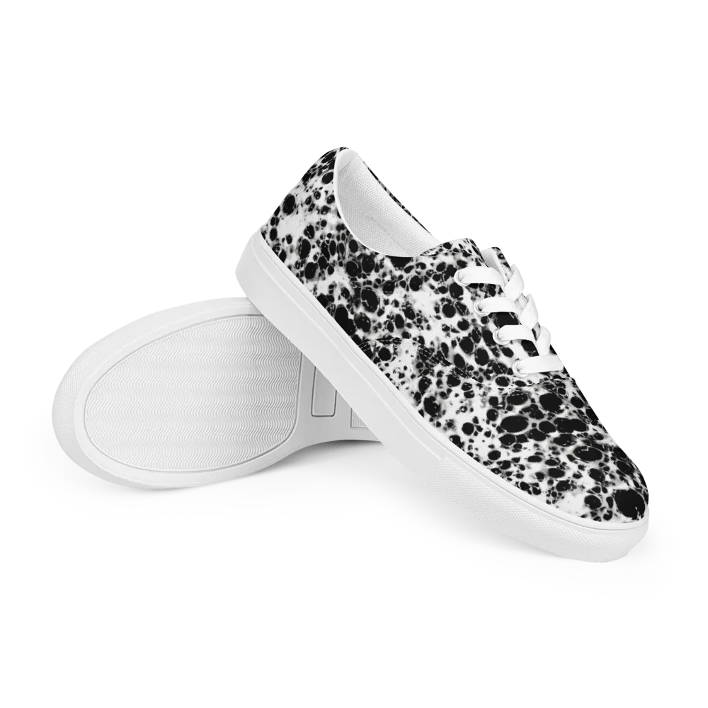 Obsidian Foam on Men's Lace-Up Canvas Shoes — Right Front