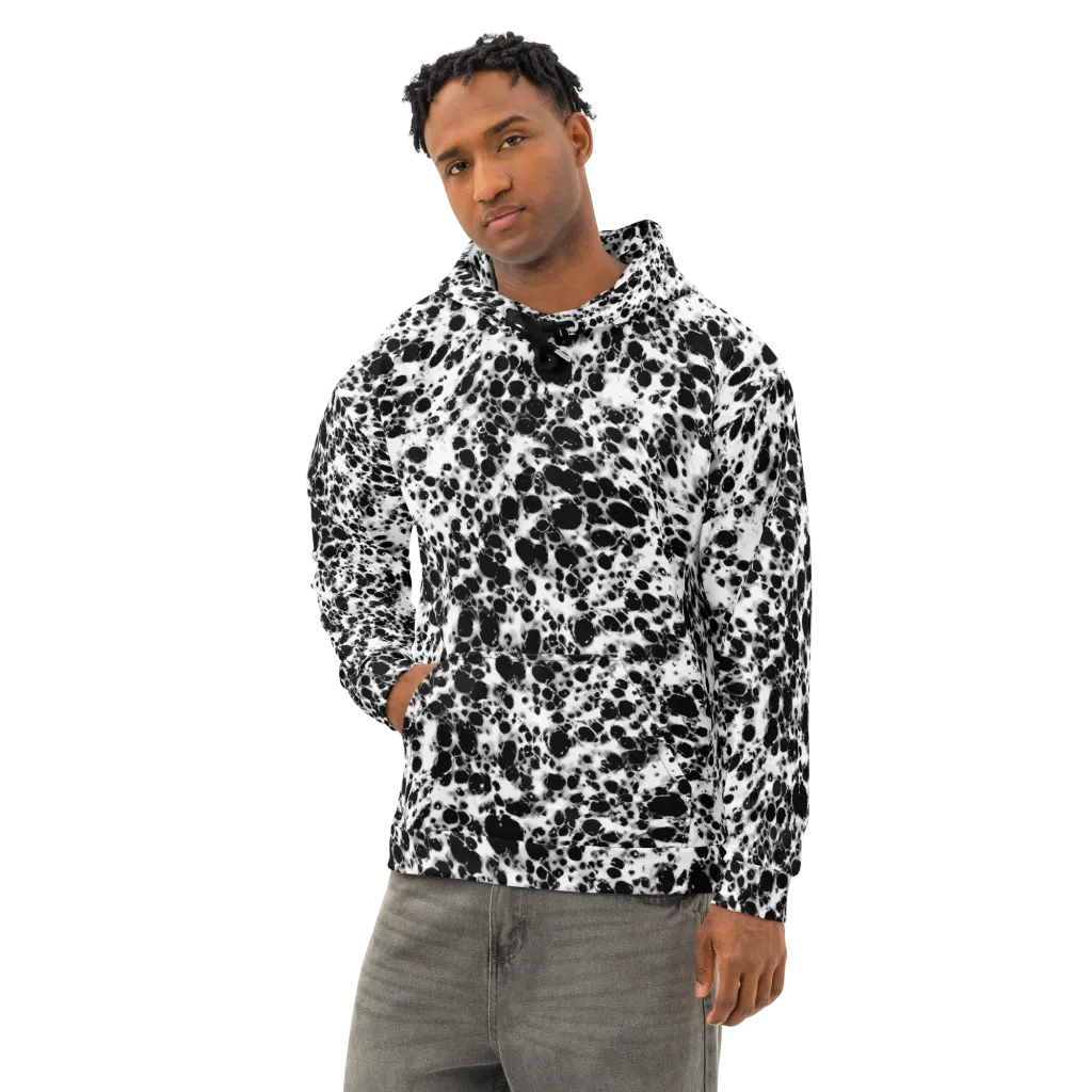 Obsidian Foam on Cotton Hoodie — Left Front