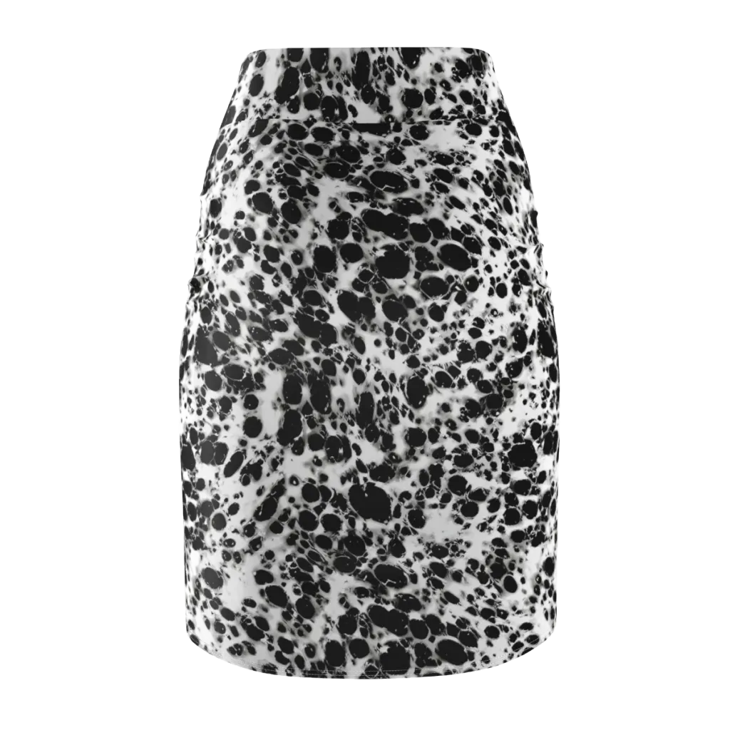 Obsidian Foam on Pencil Skirt — Back