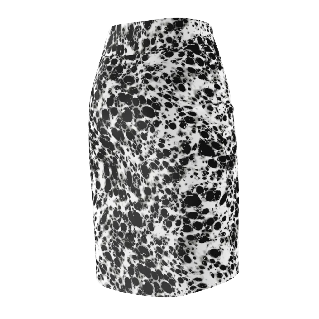 Obsidian Foam on Pencil Skirt — Back Side