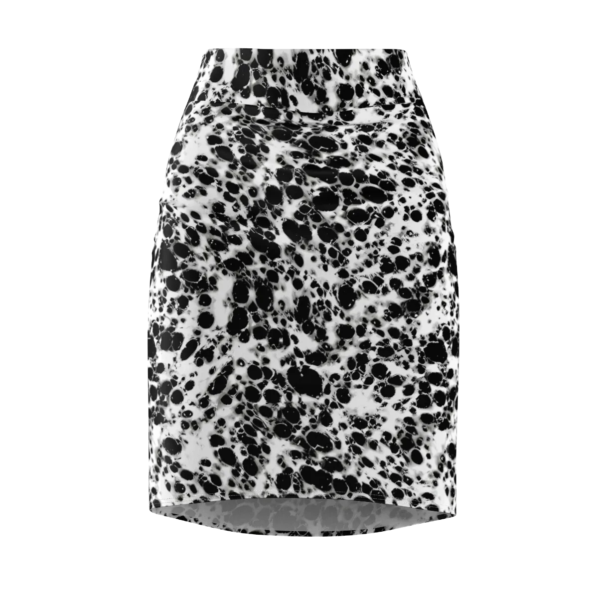 Obsidian Foam on Pencil Skirt — Front