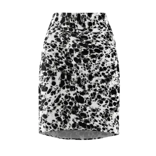 Obsidian Foam on a Pencil Skirt