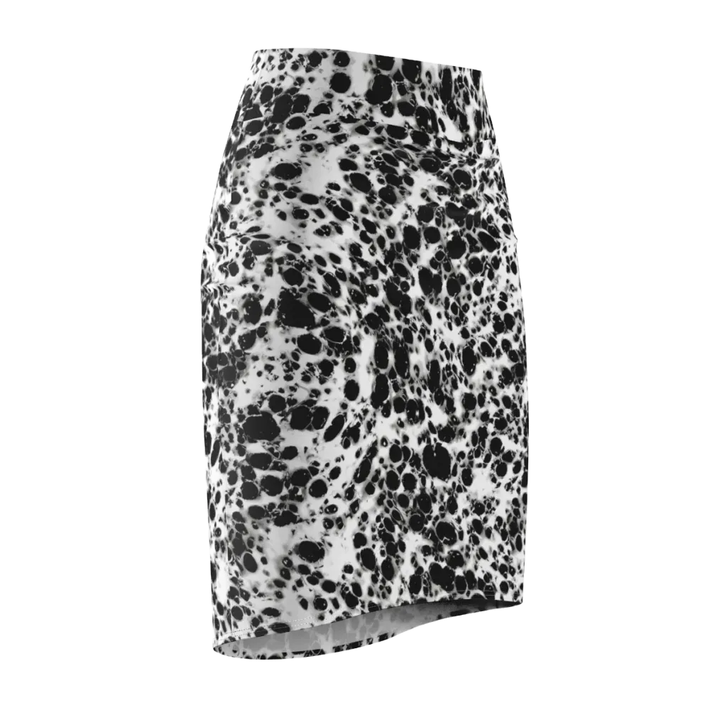 Obsidian Foam on Pencil Skirt — Front Side