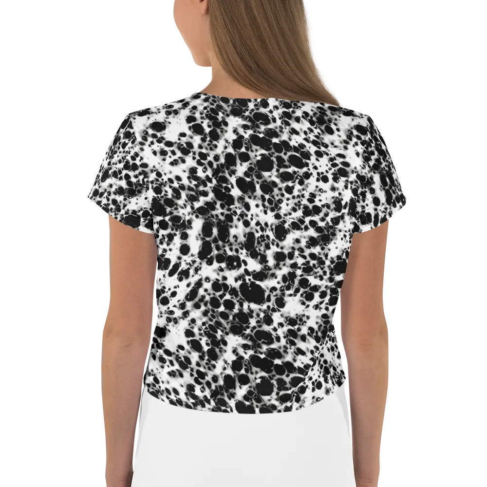 Obsidian Foam on Crop Tee — Back