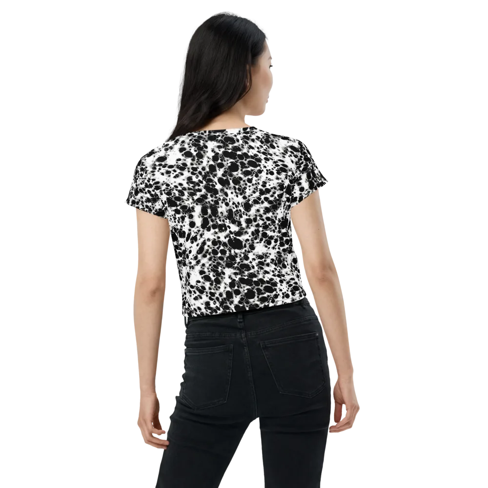 Obsidian Foam on Crop Tee — Back