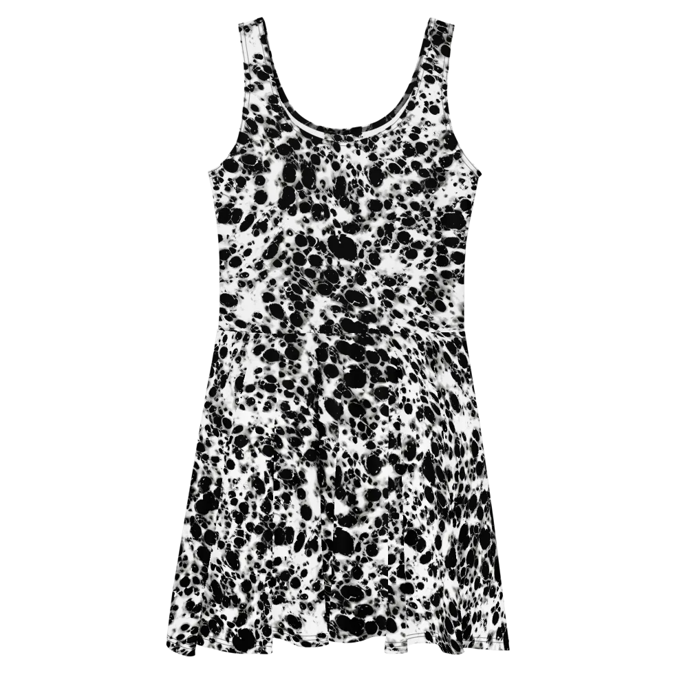Obsidian Foam on Skater Dress — Front