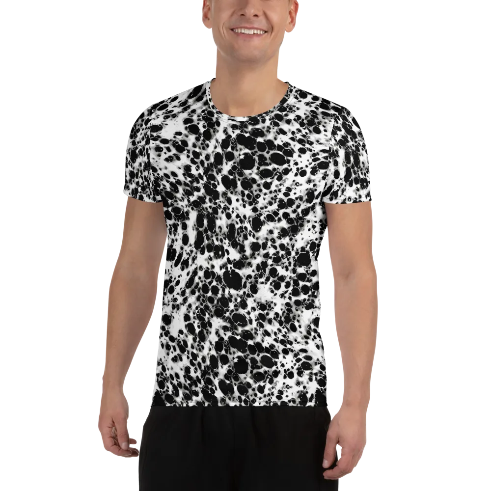 Obsidian Foam on Men's Athletic T-Shirt — Front