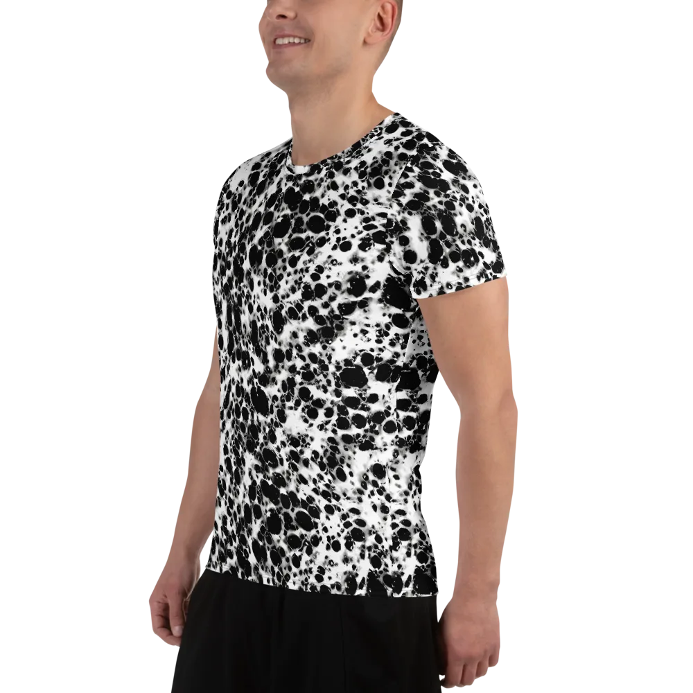Obsidian Foam on Men's Athletic T-Shirt — Left