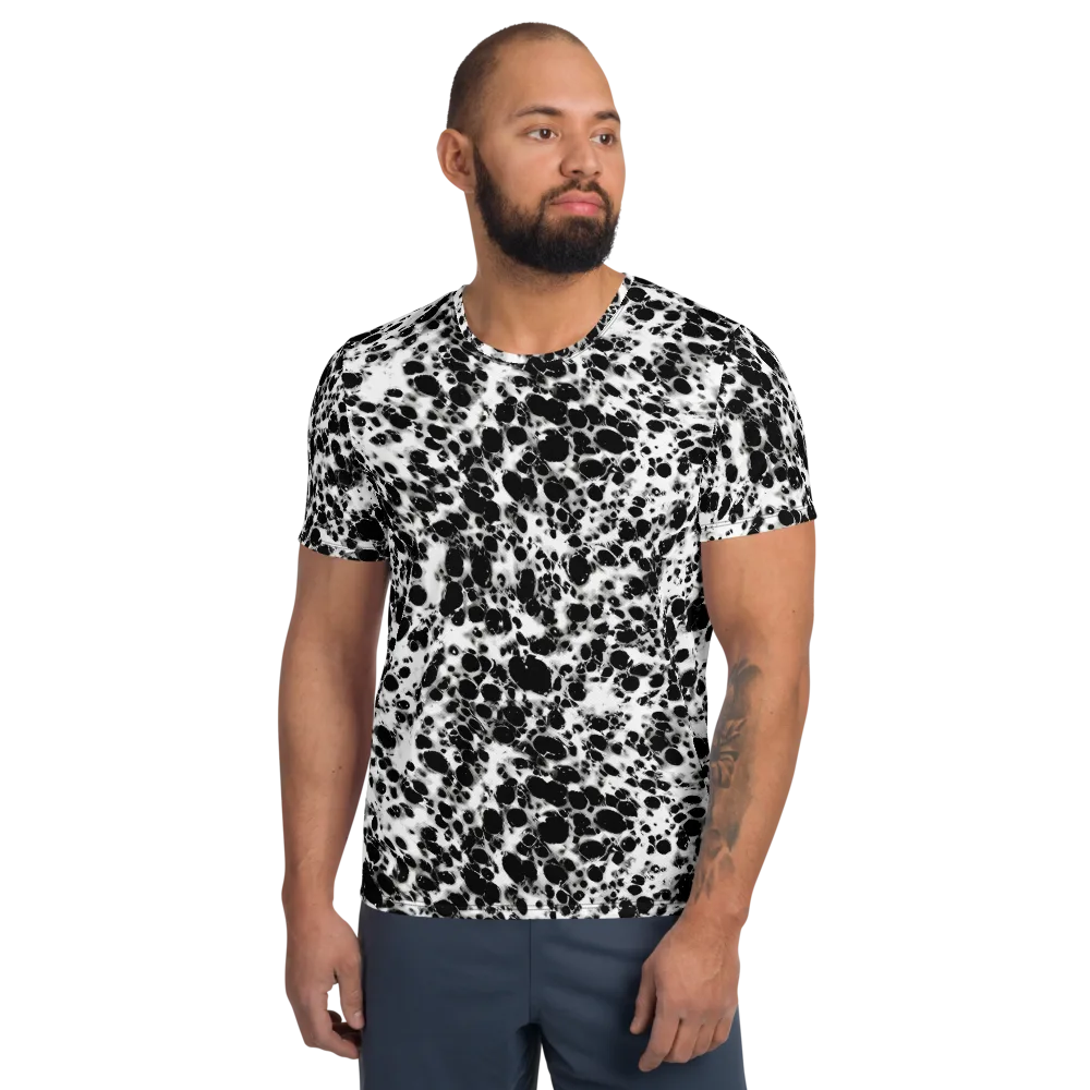 Obsidian Foam on Men's Athletic T-Shirt — Front