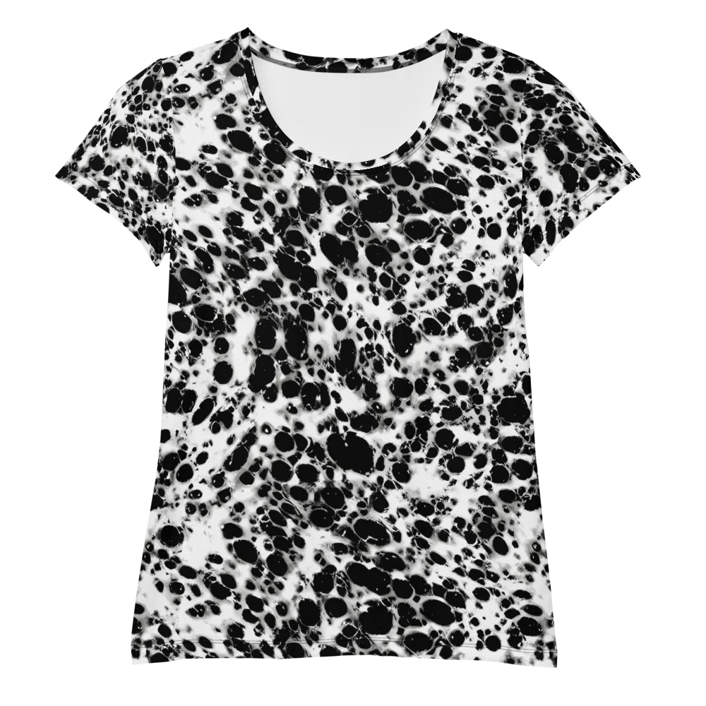Obsidian Foam on Women's Athletic T-Shirt — Front