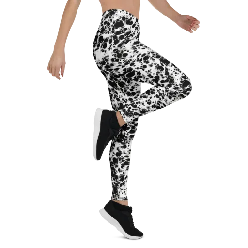 Obsidian Foam on a Leggings